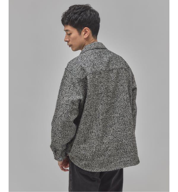 EDIFICE「Frank ツイード シャツ ブルゾン」|シャツ・ブラウス|