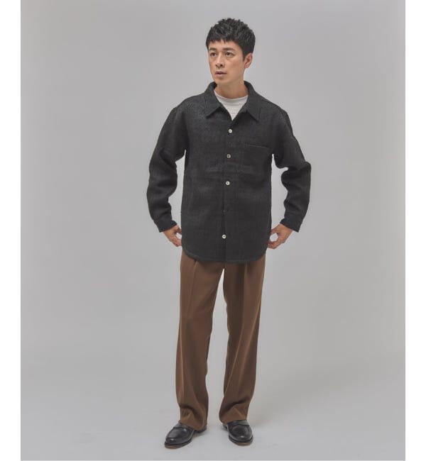 EDIFICE「Frank ツイード シャツ ブルゾン」|シャツ・ブラウス|