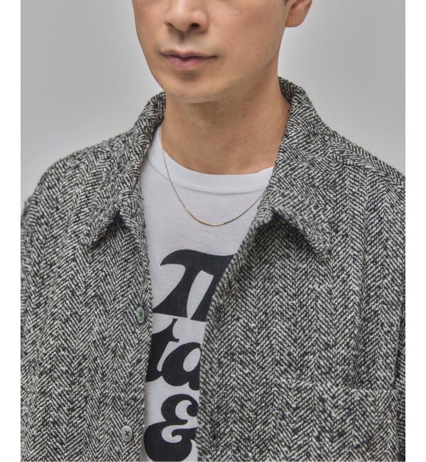 EDIFICE「Frank ツイード シャツ ブルゾン」|シャツ・ブラウス|