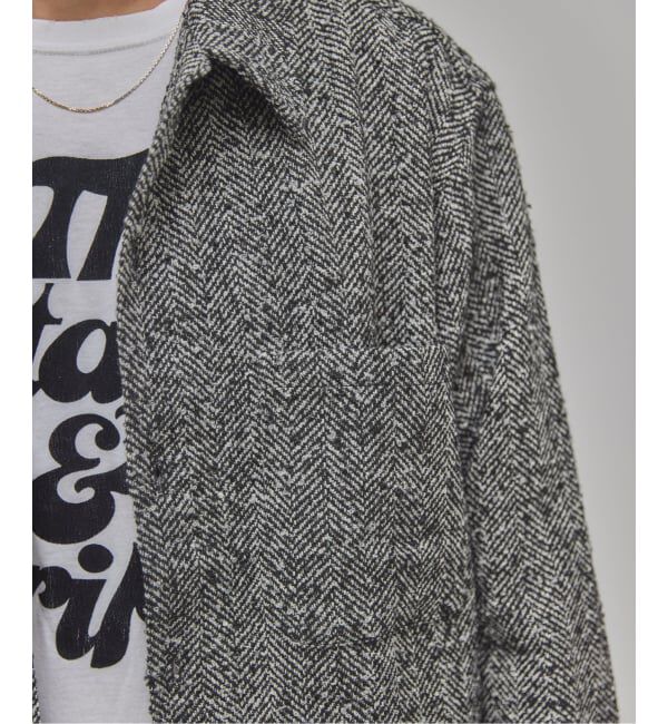 EDIFICE「Frank ツイード シャツ ブルゾン」|シャツ・ブラウス|