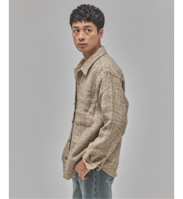 EDIFICE「Frank ツイード シャツ ブルゾン」|シャツ・ブラウス|