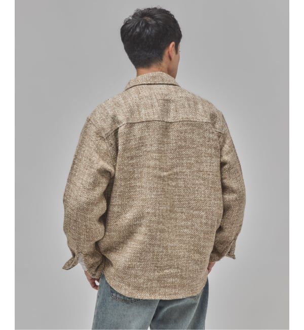 EDIFICE「Frank ツイード シャツ ブルゾン」|シャツ・ブラウス|