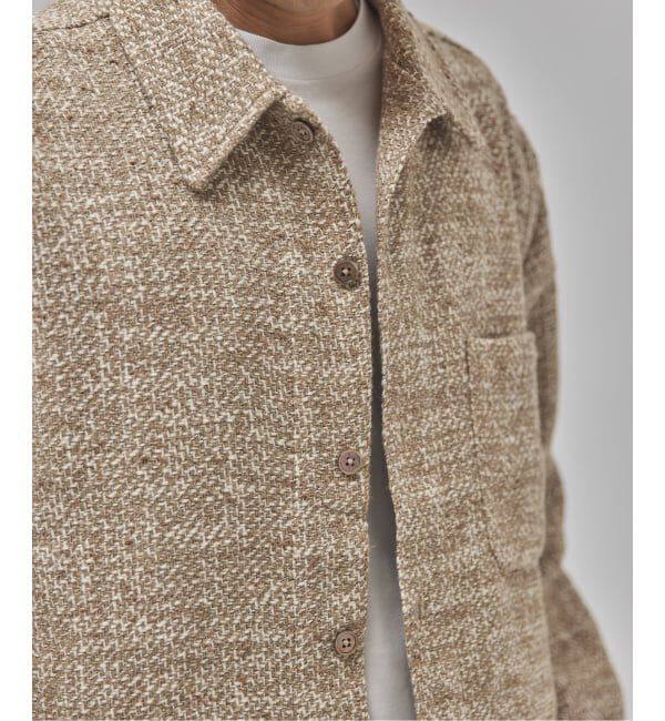 EDIFICE「Frank ツイード シャツ ブルゾン」|シャツ・ブラウス|