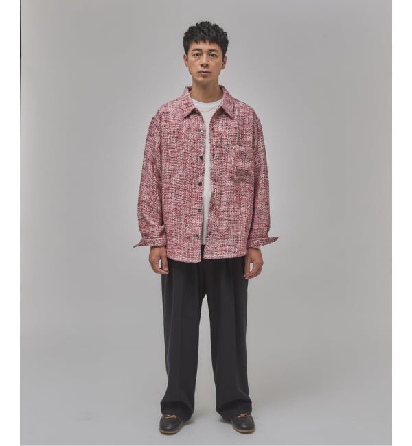 EDIFICE「Frank ツイード シャツ ブルゾン」|シャツ・ブラウス|