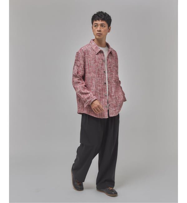 EDIFICE「Frank ツイード シャツ ブルゾン」|シャツ・ブラウス|