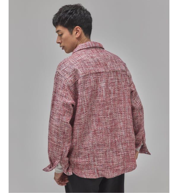 EDIFICE「Frank ツイード シャツ ブルゾン」|シャツ・ブラウス|