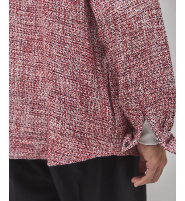 EDIFICE「Frank ツイード シャツ ブルゾン」|シャツ・ブラウス|