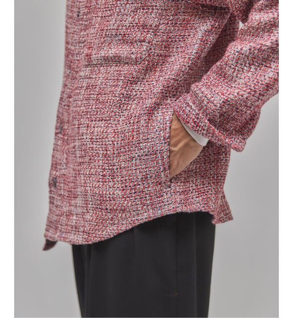 EDIFICE「Frank ツイード シャツ ブルゾン」|シャツ・ブラウス|