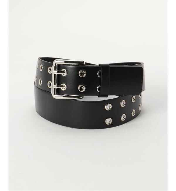 PULP「【Geek Office / ギークオフィス】LCDC TM / DOUBLE EYELET BELT」|ベルト|ブラック