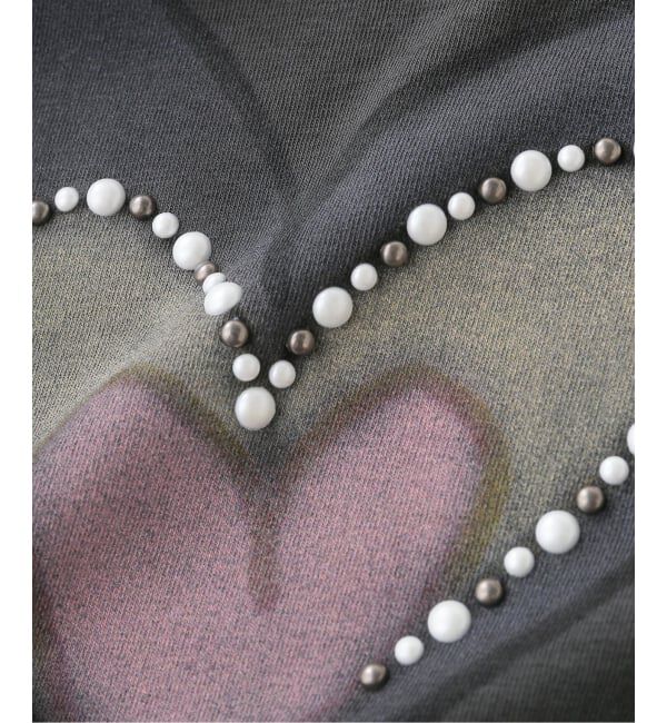 PULP「【Geek Office / ギークオフィス】OPEN YY Knitted BEADED I LOVE YY TEE」|Tシャツ・カットソー|