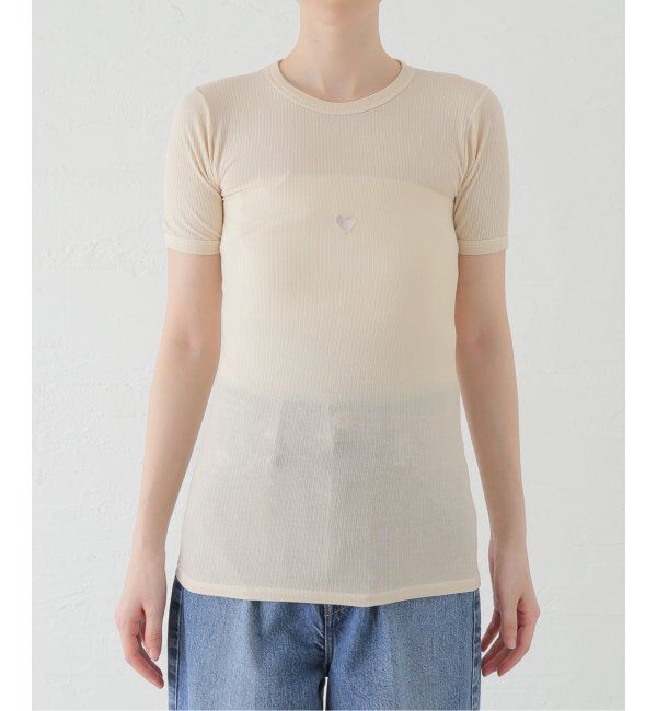 journal standard L'essage「【BASERANGE/ベースレンジ】HEART SHORT SLEEVE：Tシャツ」|Tシャツ・カットソー|