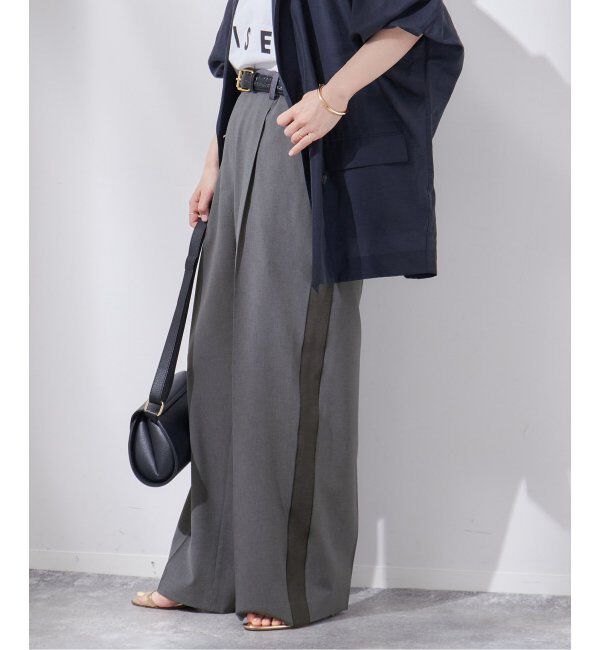 journal standard L'essage「ライトラインパンツ」|スラックス|グレー