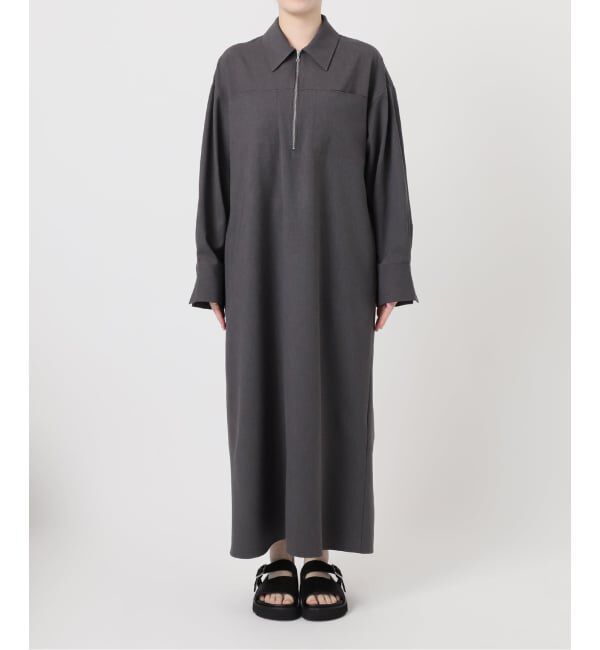 JOURNAL STANDARD「ウーリッシュツイルハーフジップワンピース」|ワンピース|