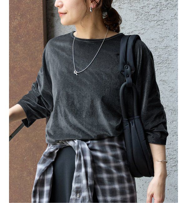 JOURNAL STANDARD「シアーベロアドルマンTEE」|Tシャツ・カットソー|ネイビー B