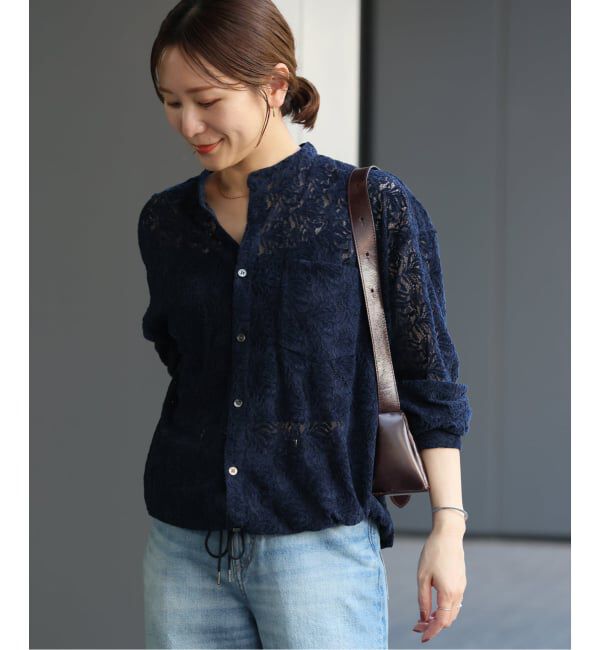 JOURNAL STANDARD「スタンドカラーレースブラウス」|シャツ・ブラウス|