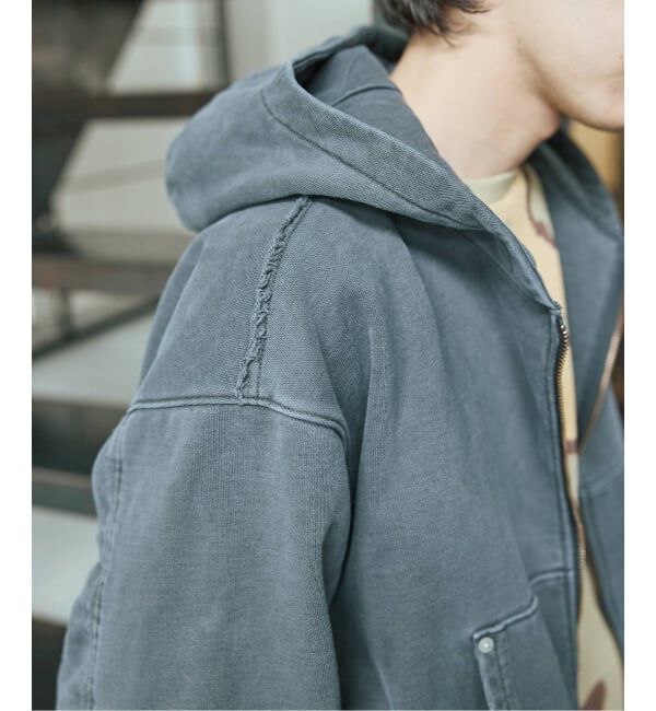 JOURNAL STANDARD「ラウンド スリーブ アシッド ジップ パーカー」|パーカー|