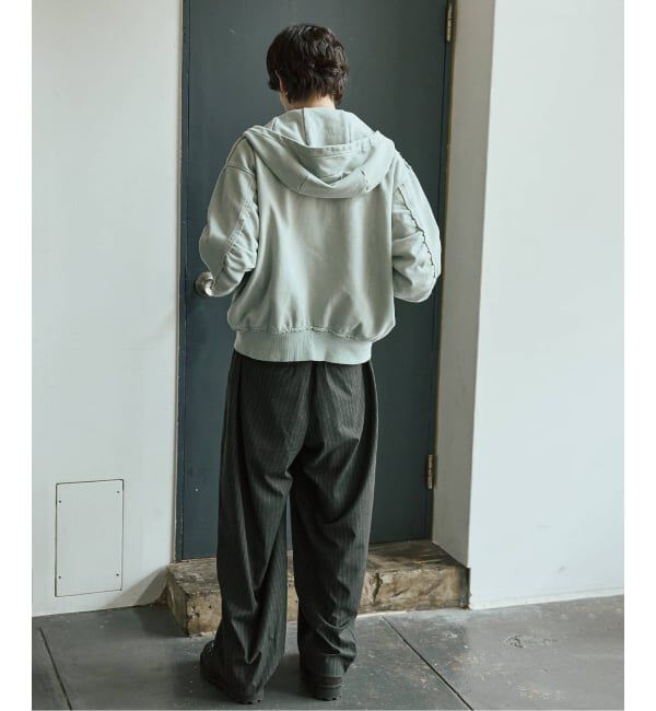 JOURNAL STANDARD「ラウンド スリーブ アシッド ジップ パーカー」|パーカー|