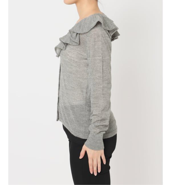 JOURNAL STANDARD「シアーアルパカMIXフリルカーディガン」|カーディガン|