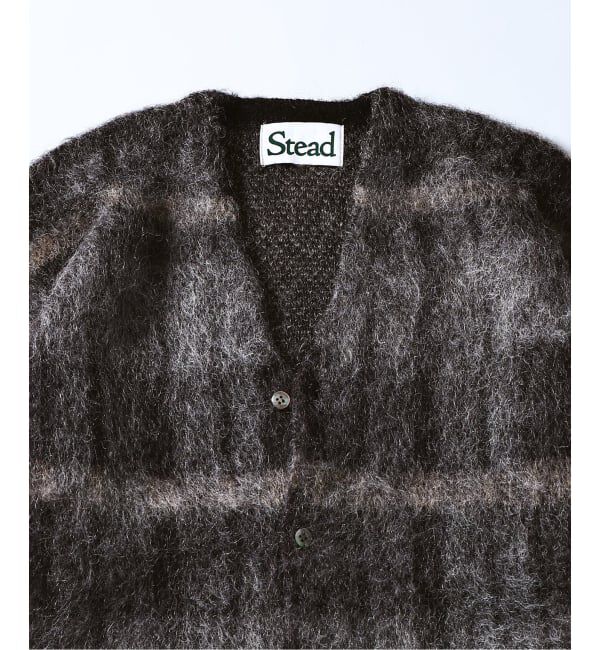 J.S.Homestead「Stead / ステッド モヘヤ ミックス プレイド カーディガン」|カーディガン|