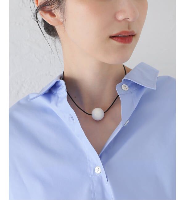 journal standard L'essage「【SAPIR BACHAR サピア バシャール】SHELL LEATHER CHOKER：チョーカー」|その他|シルバー