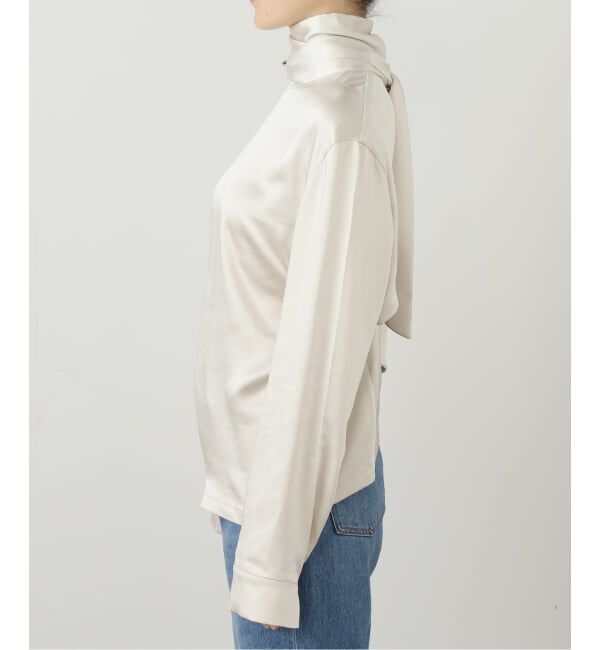 journal standard L'essage「【RECTO/レクト】OPEN BACK SCARF SATIN BLOUSE：シャツ」|シャツ・ブラウス|