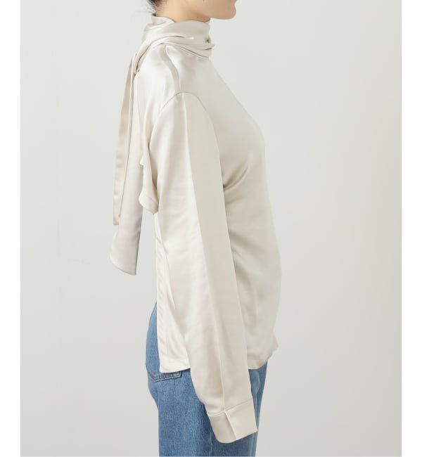 journal standard L'essage「【RECTO/レクト】OPEN BACK SCARF SATIN BLOUSE：シャツ」|シャツ・ブラウス|