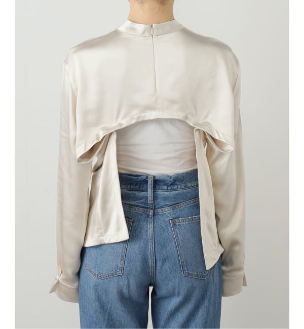 journal standard L'essage「【RECTO/レクト】OPEN BACK SCARF SATIN BLOUSE：シャツ」|シャツ・ブラウス|
