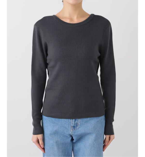 journal standard L'essage「【LOWER】 14G Smooth&Plainstitch Opened Back：ニット」|ニット・セーター|