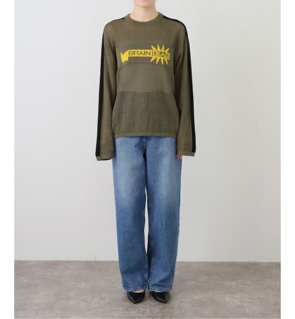 Oriens JOURNAL STANDARD「【BRAIN DEAD/ブレインデッド】LONG SLEEVE MESH SWEATER BDF25O12004581GR01」|ニット・セーター|