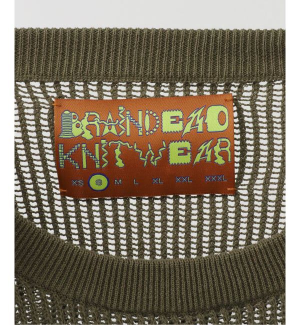 Oriens JOURNAL STANDARD「【BRAIN DEAD/ブレインデッド】LONG SLEEVE MESH SWEATER BDF25O12004581GR01」|ニット・セーター|