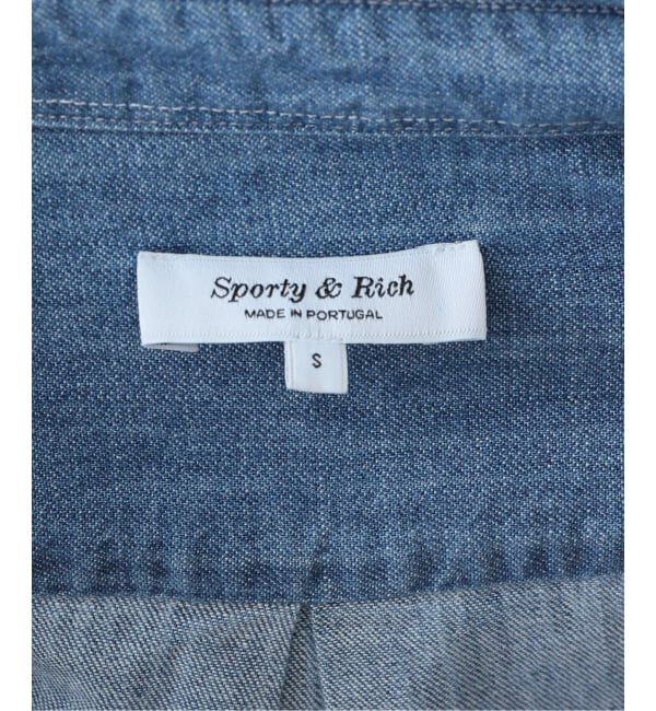 journal standard L'essage「【SPORTY&RICH/スポーティアンドリッチ】NY Crest Oversized Denim Shirt」|シャツ・ブラウス|