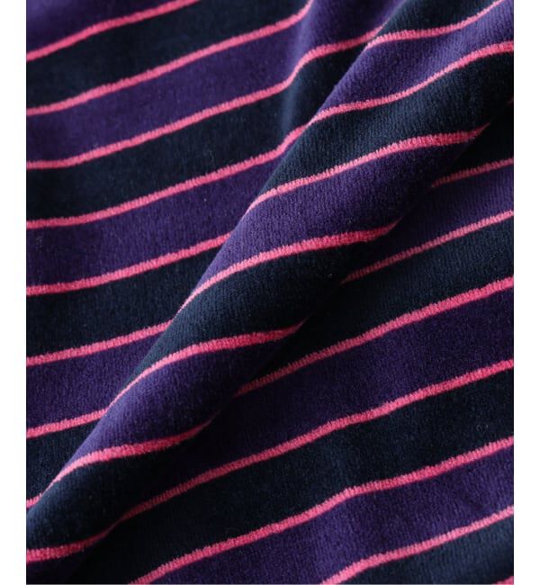 JOURNAL STANDARD relume「《予約》ベルベットタッチ ベロアボーダー ロンT」|Tシャツ・カットソー|