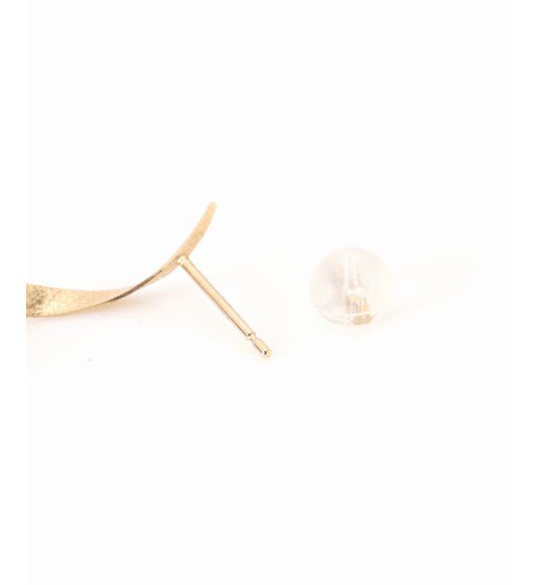 Lilas by Spick&Span「テクスチャーツイストチェーンピアス K10（両耳）」|ピアス|