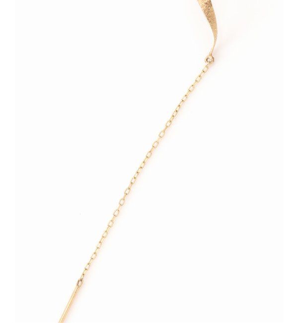 Lilas by Spick&Span「テクスチャーツイストチェーンピアス K10（両耳）」|ピアス|