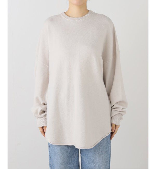 FRAMeWORK「EXTREME CASHMERE X/エクストリームカシミヤ CREW HOP」|ニット・セーター|ホワイト