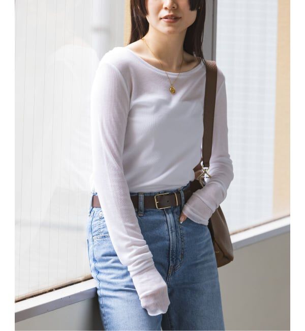 NOBLE「《追加3》シアーテレコロングスリーブプルオーバー」|Tシャツ・カットソー|