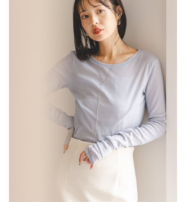 NOBLE「《追加3》シアーテレコロングスリーブプルオーバー」|Tシャツ・カットソー|