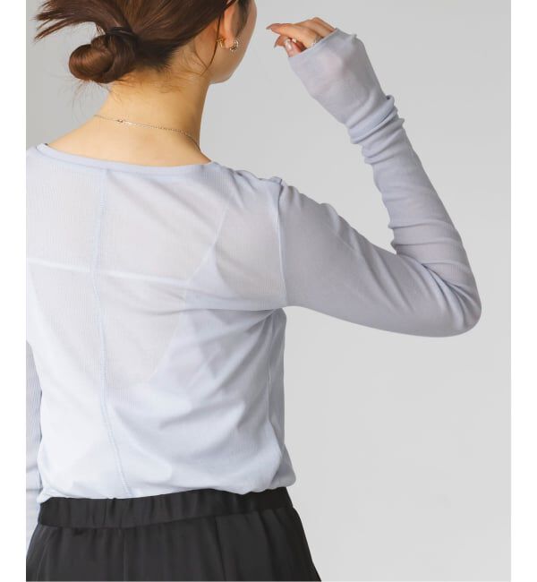 NOBLE「《追加3》シアーテレコロングスリーブプルオーバー」|Tシャツ・カットソー|
