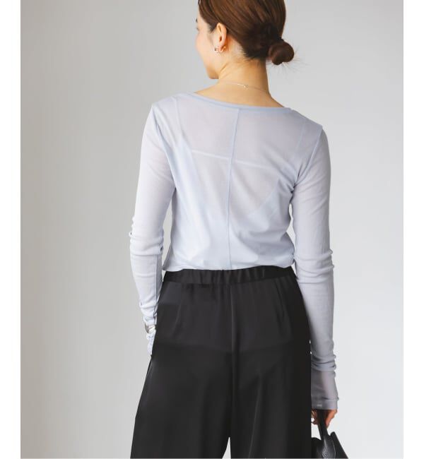 NOBLE「《追加3》シアーテレコロングスリーブプルオーバー」|Tシャツ・カットソー|