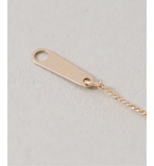 Lilas by Spick&Span「《WEB限定》スライスオニキスサークルネックレス K10」|ネックレス|