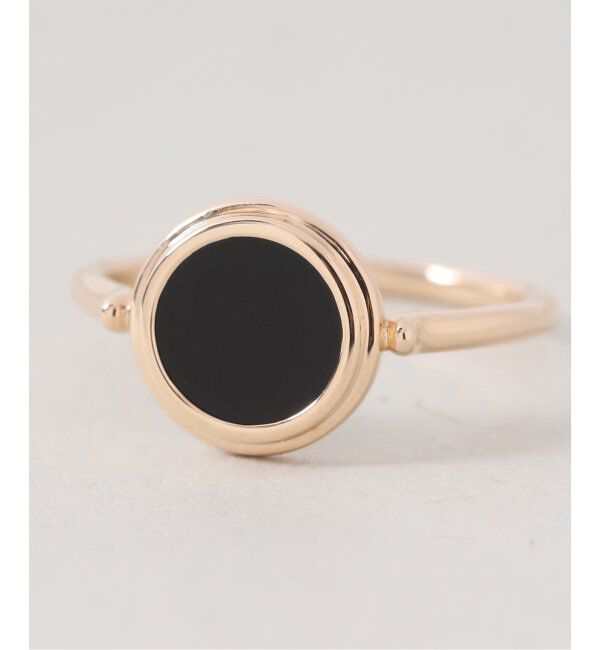 Lilas by Spick&Span「《WEB限定》スライスオニキスサークルリング K10」|リング|