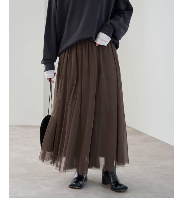 Spick and Span「《追加》チュールスカート」|スカート|