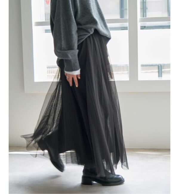 Spick and Span「《追加》チュールスカート」|スカート|