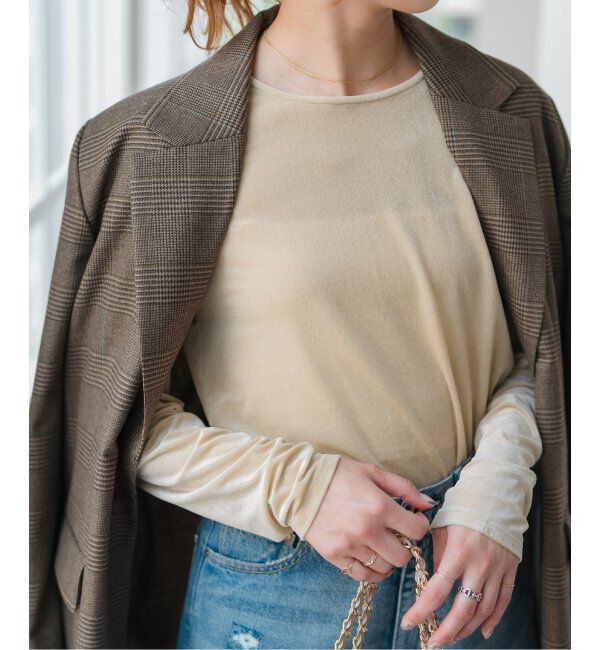 Spick and Span「シアーベロアプルオーバー」|Tシャツ・カットソー|