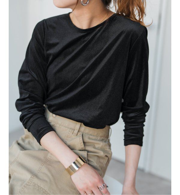 Spick and Span「シアーベロアプルオーバー」|Tシャツ・カットソー|