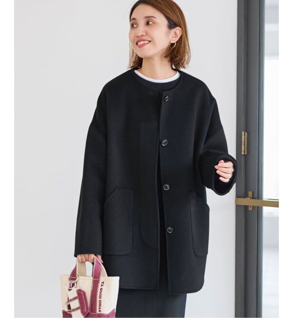 【お値下げ　美品】FRAMeWORK ハミルトンリバークルーネックコート ≪WEB限定追加≫ハミルトンリバークルーネックコート（FRAMeWORK