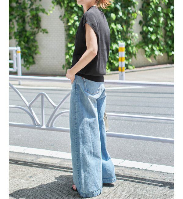 Spick and Span「《WEB限定 / 追加2》ウォッシャブルVネックニットベスト」|ベスト・ジレ|