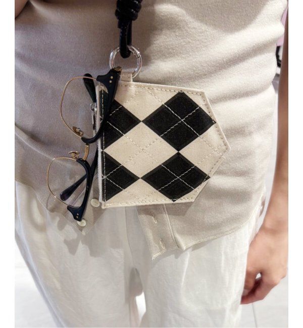 FRAMeWORK「BALMYDAYS*oll*FRAMeWORK アーガイルポーチ」|ポーチ|