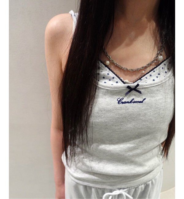 U by SPICK&SPAN「CRANK/クランク STAR LAYERED SLEEVELESS SET」|キャミソール|