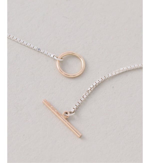 Spick and Span「【SAMH by LILAS】デタッチャブルTバーネックレス K10*SV」|ネックレス|